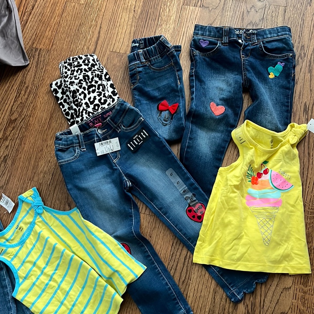 4t lot girls clothing- gap, old navy, children place, Levi